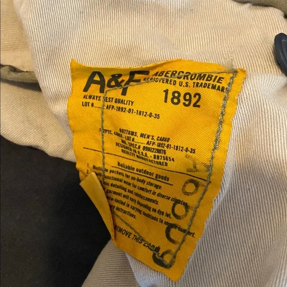 Abercrombie & Fitch dark blue Y2K men’s cargo shorts , size 36 waist - Picture 4 of 7